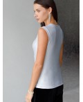 Топ женский матовое серебро