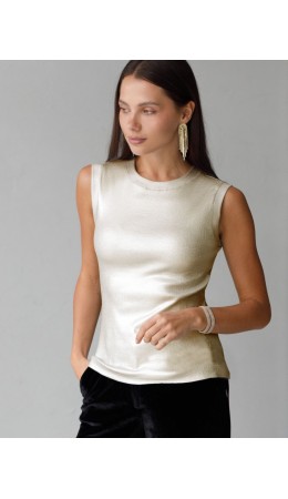 Топ женский матовое светлое золото