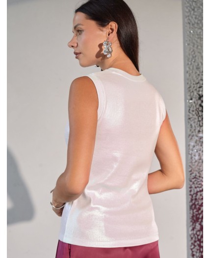 Топ женский перламутровый