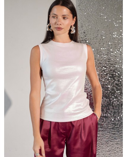Топ женский перламутровый