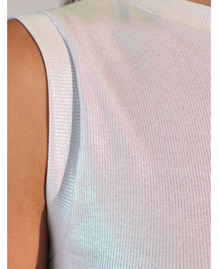 Топ женский перламутровый