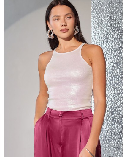 Топ женский перламутровый