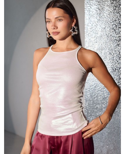 Топ женский перламутровый