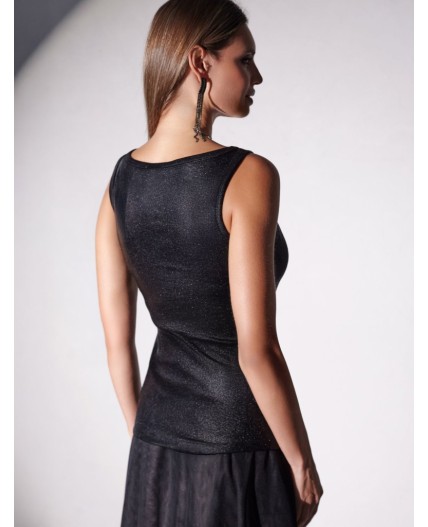 Топ женский черный