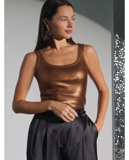 Топ женский кофейный