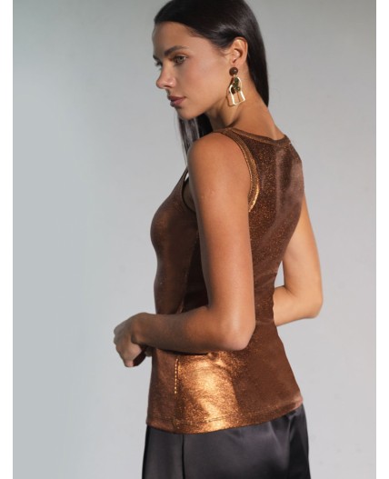 Топ женский кофейный