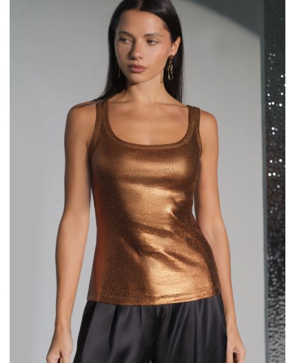 Топ женский кофейный