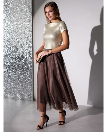 Футболка женская матовое светлое золото