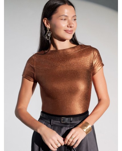 Футболка женская кофейный