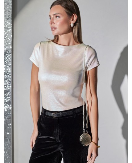 Футболка женская перламутровый