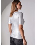 Футболка женская матовое серебро