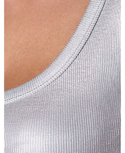 Футболка женская матовое серебро