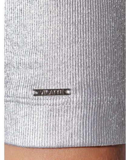 Футболка женская матовое серебро