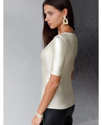 Футболка женская матовое светлое золото