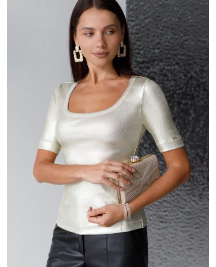 Футболка женская матовое светлое золото