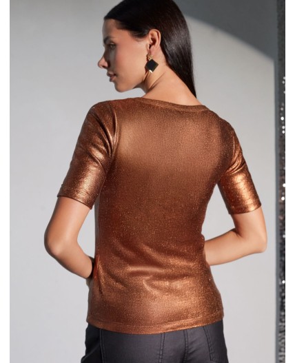 Футболка женская кофейный