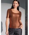 Футболка женская кофейный