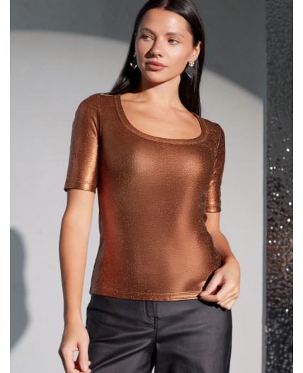 Футболка женская кофейный