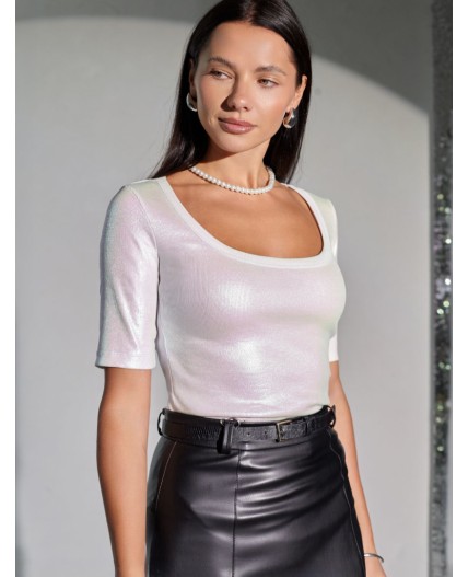 Футболка женская перламутровый