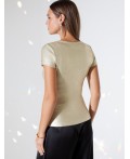 Футболка женская матовое светлое золото