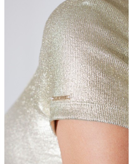 Футболка женская матовое светлое золото