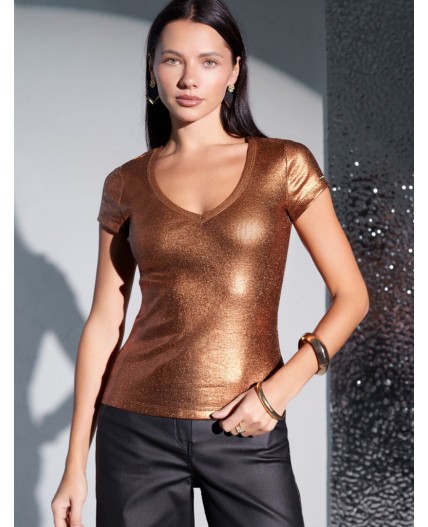 Футболка женская кофейный