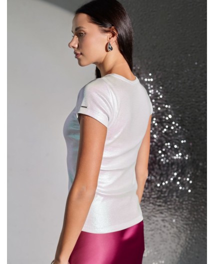 Футболка женская перламутровый