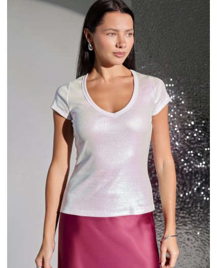 Футболка женская перламутровый