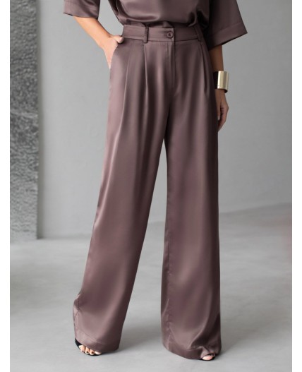 Брюки женские кофейный