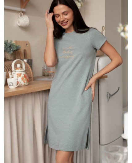 Платье женское оливковый меланж_make today amazing