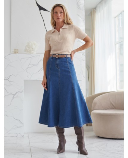Юбка женская синий