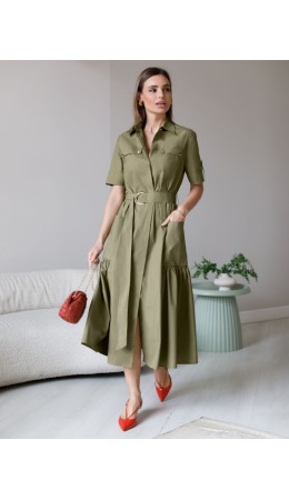 Платье женское светло-оливковый