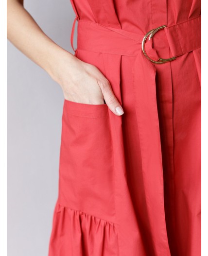 Платье женское темно-красный