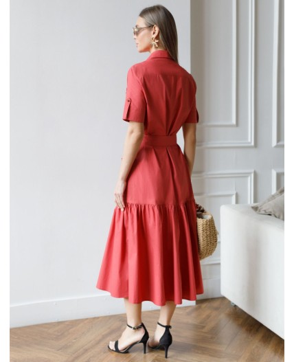 Платье женское темно-красный