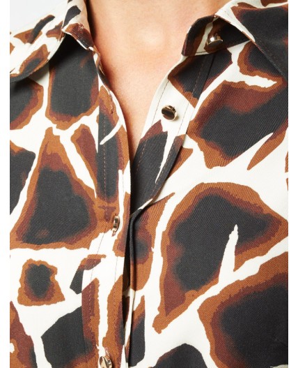 Платье женское бежевый-коричневый