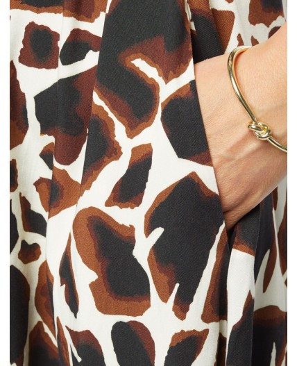 Платье женское бежевый-коричневый