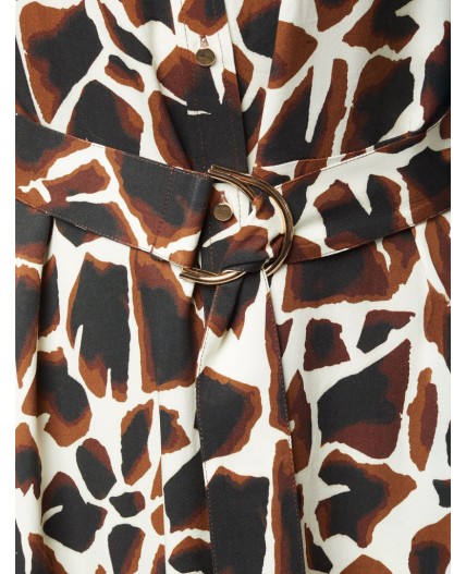 Платье женское бежевый-коричневый