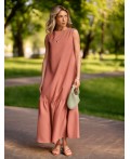 Платье женское дымчато-коралловый