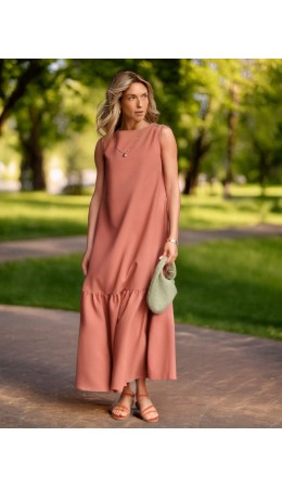 Платье женское дымчато-коралловый