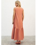 Платье женское дымчато-коралловый