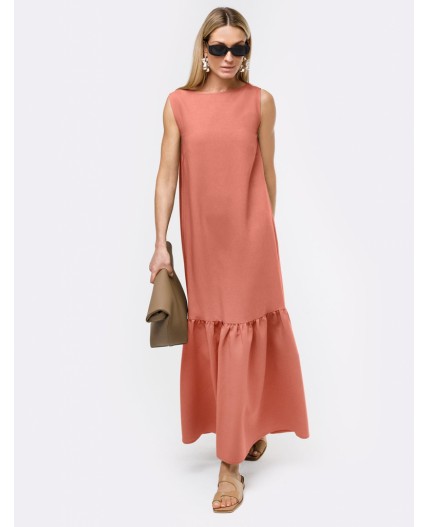 Платье женское дымчато-коралловый