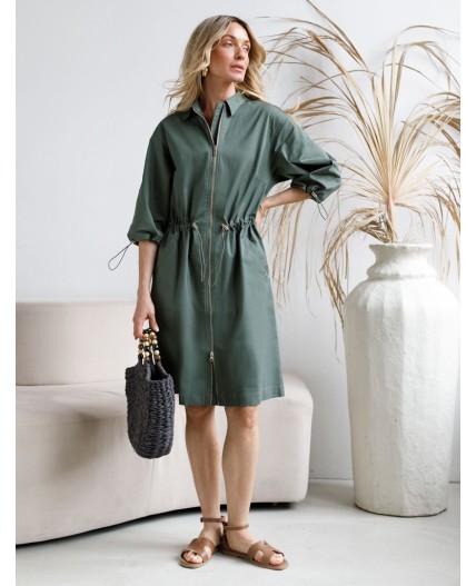 Платье женское темно-оливковый