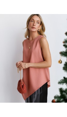 Топ женский дымчато-коралловый