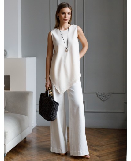 Топ женский кокосово-молочный