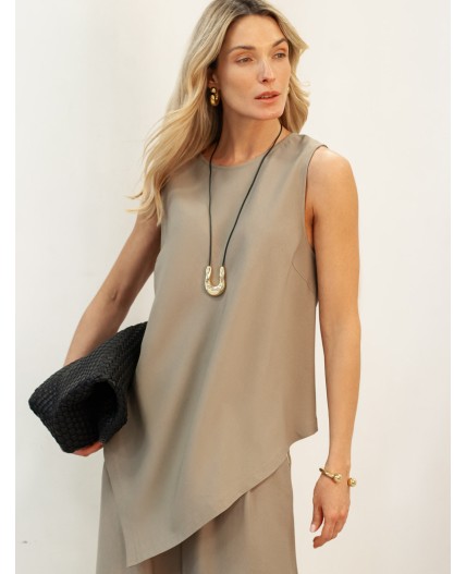 Топ женский св.оливковый