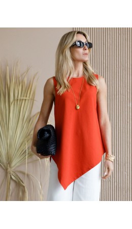 Топ женский терракотовый