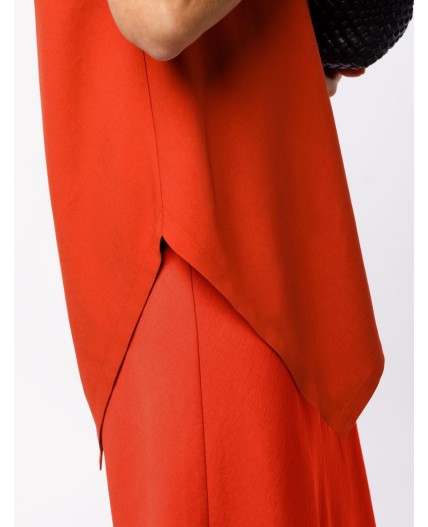 Топ женский терракотовый