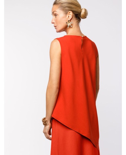 Топ женский терракотовый