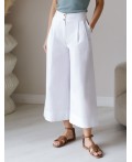 Брюки женские натуральный белый