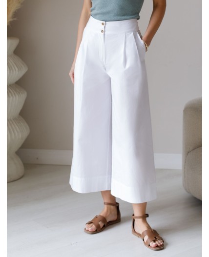 Брюки женские натуральный белый